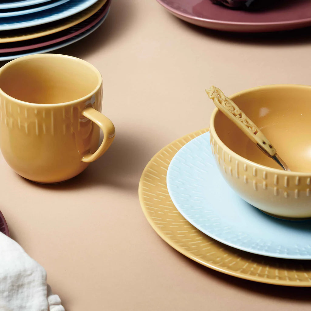 Confetti Mittagsteller mustard